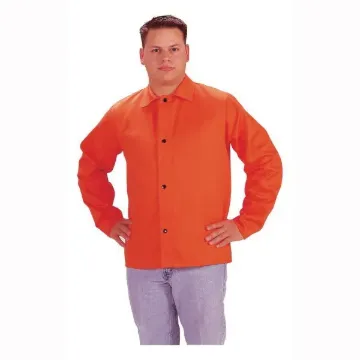 Tillman  6230DS Light Duty Welding Jacket, S, Westex  FR7A  Cotton, Hi-Viz Orange, Resists: Flame