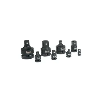 Titan 40000 8-Piece Socket Adapter Set, 3/4 in, 1/2 in, 1 in Male Drive, 1/2 in, 3/4 in, 1 in Female Drive