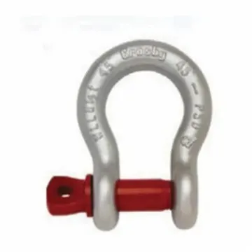 Crosby® 1018598 Anchor Shackle, 13.5 ton Load, 1-3/8 in, 1-1/2 in Dia Screw Pin, Hot Dipped Galvanized
